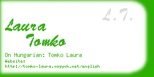 laura tomko business card
